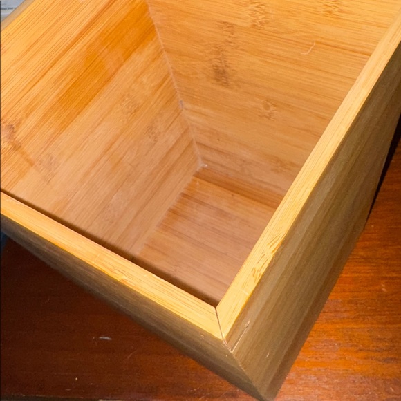 Thomas O’Nrien Natural Bamboo Wastebasket - Picture 2 of 4